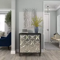 Kirklands Home Wall Plaques|Metal Coral Panel Wall Plaques, Set of 2 Silver