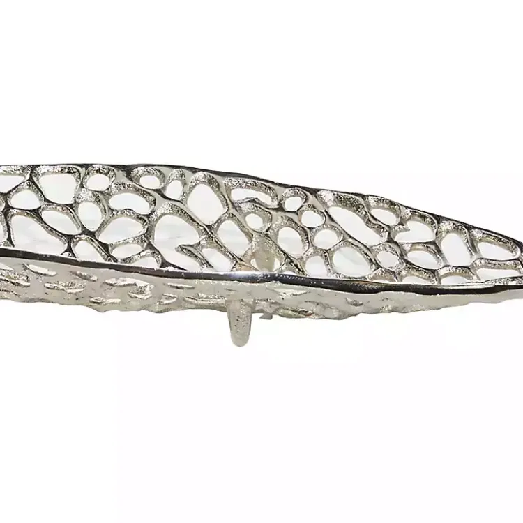 Sale Metal Leaf Trays, Set of 2 Decorative Trays