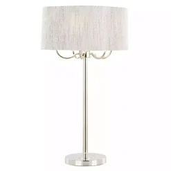 Kirklands Home Table Lamps|Silver Metal Lila Table Lamp