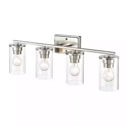 Kirklands Home Flush Mount Lighting|Metal Modern Vanity Light Silver