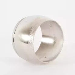 Kirklands Home Table Linens|Silver Metal Round Napkin Rings, Set of 4