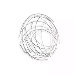 Kirklands Home Wall Plaques|Metal Wire Abstract Wall Plaque Silver