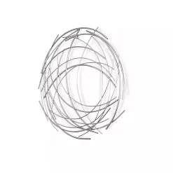 Kirklands Home Wall Plaques|Metal Wire Abstract Wall Plaque Silver