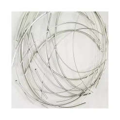 Kirklands Home Wall Plaques|Metal Wire Abstract Wall Plaque Silver
