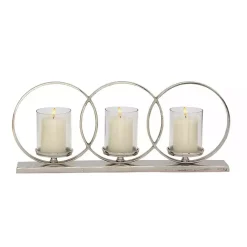 Clearance Overlapping Halo Hurricane Candle Runner Candle Holders