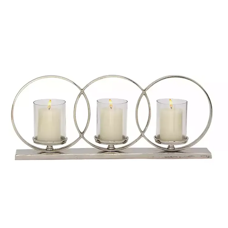 Clearance Overlapping Halo Hurricane Candle Runner Candle Holders