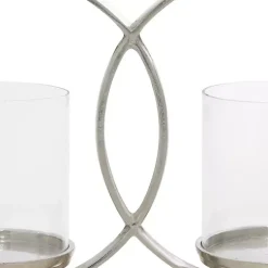 Clearance Overlapping Halo Hurricane Candle Runner Candle Holders