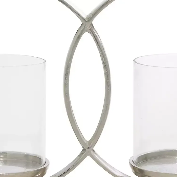 Clearance Overlapping Halo Hurricane Candle Runner Candle Holders