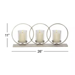 Clearance Overlapping Halo Hurricane Candle Runner Candle Holders
