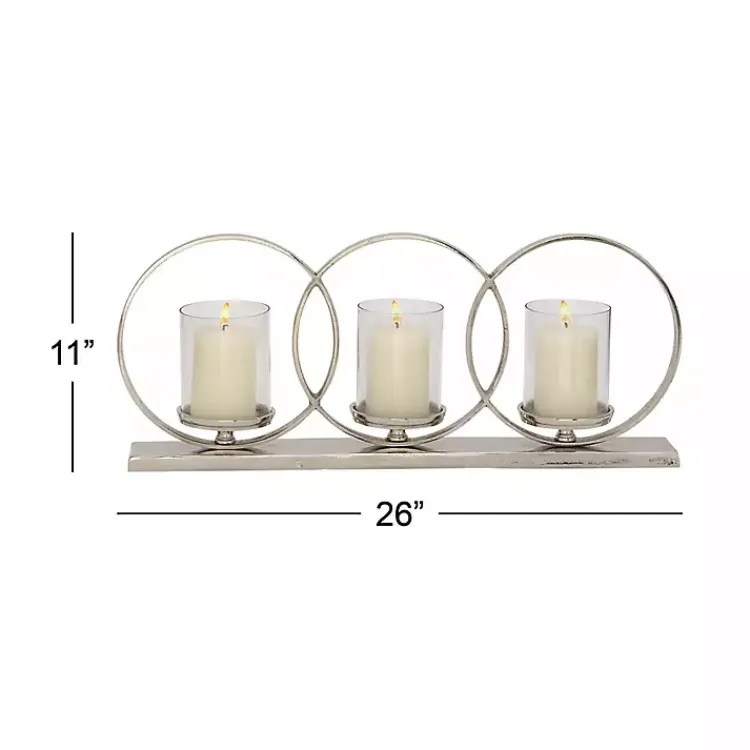 Clearance Overlapping Halo Hurricane Candle Runner Candle Holders
