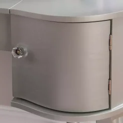 Kirklands Home Dressers & Chests|Silver Paloma Flip-Top 2-pc. Vanity Set Gray