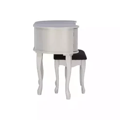 Kirklands Home Dressers & Chests|Silver Paloma Flip-Top 2-pc. Vanity Set Gray