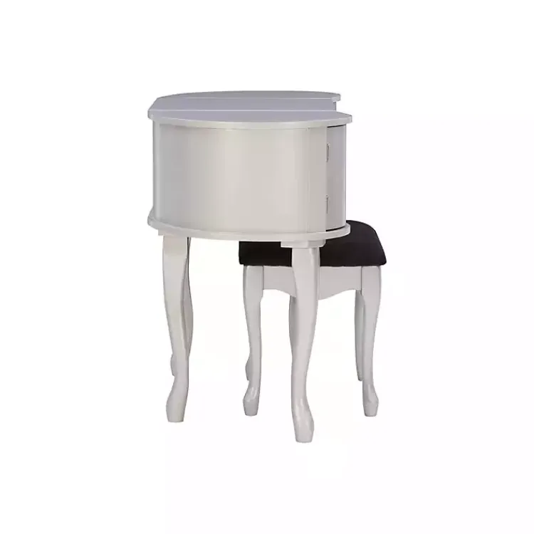 Kirklands Home Dressers & Chests|Silver Paloma Flip-Top 2-pc. Vanity Set Gray