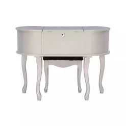 Kirklands Home Dressers & Chests|Silver Paloma Flip-Top 2-pc. Vanity Set Gray