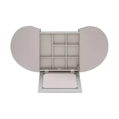 Kirklands Home Dressers & Chests|Silver Paloma Flip-Top 2-pc. Vanity Set Gray