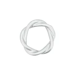 Kirklands Home Table Linens|Resin Twisted Napkin Rings, Set of 4 Silver