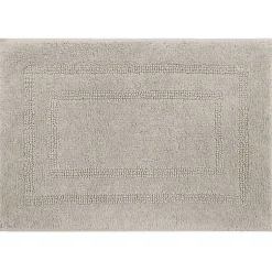 Kirklands Home Bathroom Rugs|Silver Reversible Cotton Bath Mat, 45 in. Gray