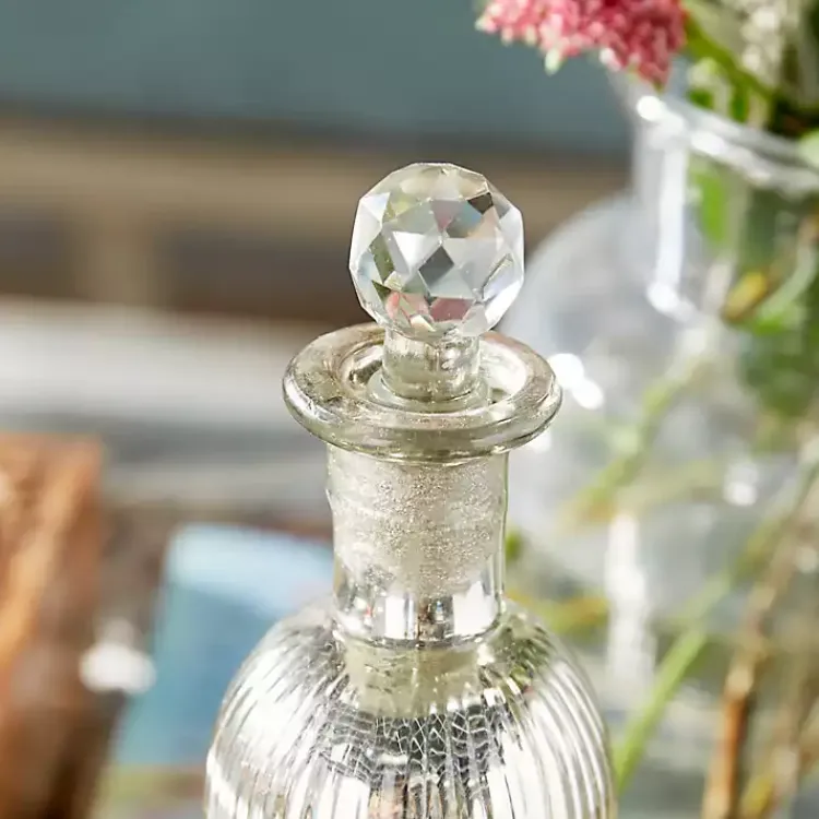 Sale Soda Lime Glass Bottle Vases, Set of 3 Vases