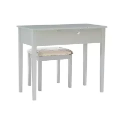 Kirklands Home Dressers & Chests|Silver Virginia Butterfly 2-pc. Vanity Set Gray