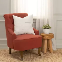 Best Silver Woven Lines Throw Pillow Pillows