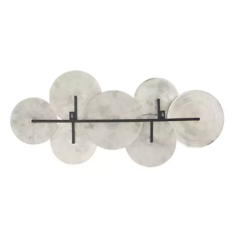 Kirklands Home Wall Plaques|Silvery Rivers Layered Disks Wall Plaque