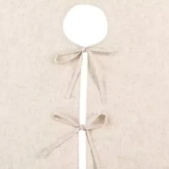 Discount Simple Beige Linen Blend Tree Skirt, 56 in. Christmas Tree Skirts & Collars