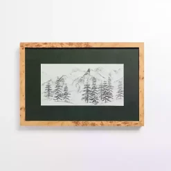 Kirklands Home Framed Art|Sketched Snowscape Framed Art Print