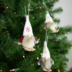 Sale Skiing Gnome Ornaments, Set of 3 Christmas Ornaments