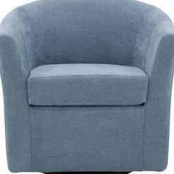 Kirklands Home Accent Chairs|Sky Chloe Swivel Accent Chair Blue