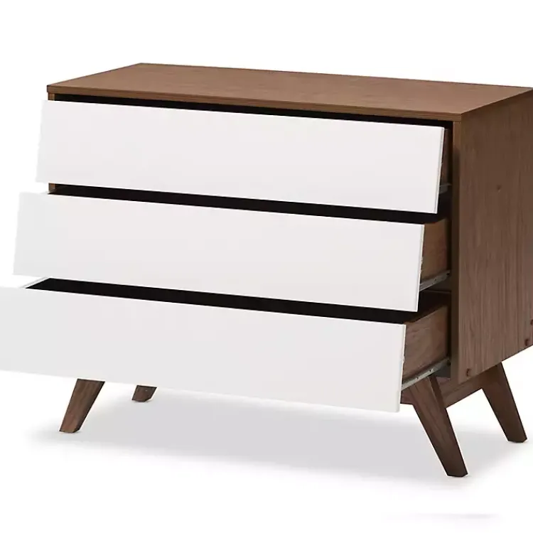 Kirklands Home Dressers & Chests|Slant Midcentury Two-Tone Chest