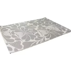 Kirklands Home Outdoor Rugs|Slate Floral Outdoor Area Rug, 4x6