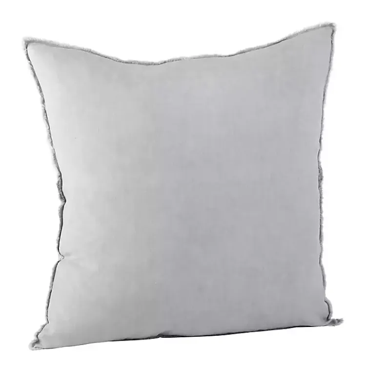 Slate Fringed Edge Pillow Pillows