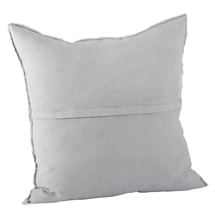 Slate Fringed Edge Pillow Pillows
