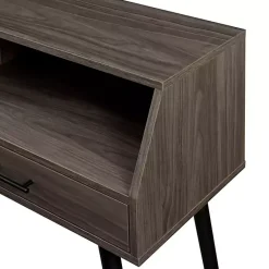 Kirklands Home Console Tables|Slate 2-Drawer Henry Console Table Gray