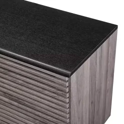 Kirklands Home Cabinets & Sideboards|Slate Slatted 4-Drawer Cabinet Gray
