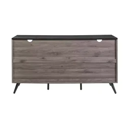 Kirklands Home Cabinets & Sideboards|Slate Slatted 4-Drawer Cabinet Gray