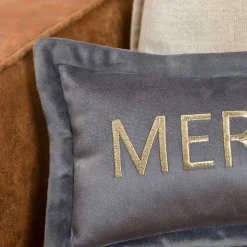 Discount Slate Merry Christmas Lumbar Pillow Pillows