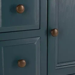 Kirklands Home Cabinets & Sideboards|Slate Teal 4-Drawer Charlotte Sideboard Blue