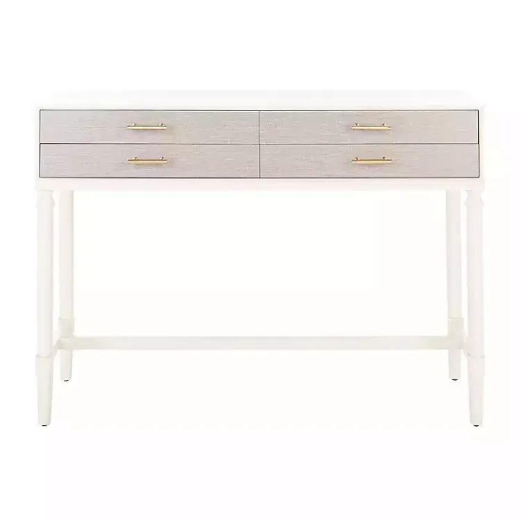 Kirklands Home Entryway Furniture|Sloane Four-Drawer Console Table White