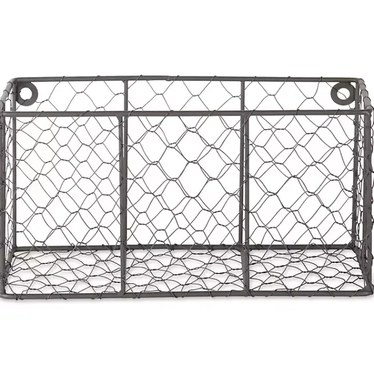 Kirklands Home Wall Storage|Small Wall Hanging Chicken Wire Baskets, Set of 2