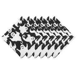 Sale Smiling Ghost Halloween Napkins, Set of 6 Halloween