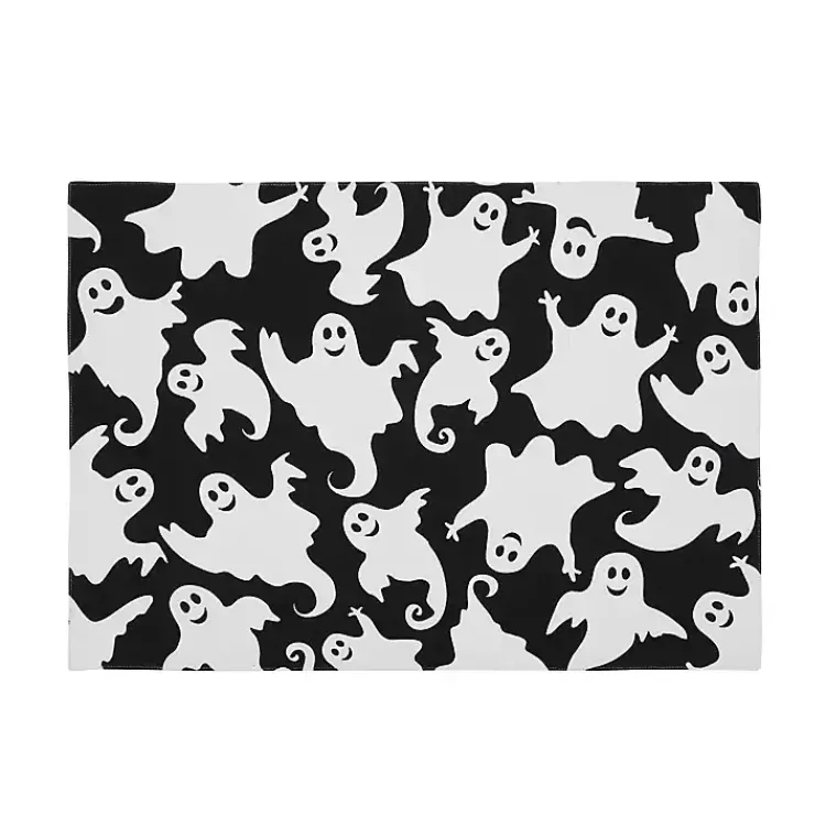 Smiling Ghost Halloween Placemats, Set of 6 Halloween