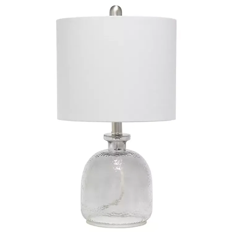 Kirklands Home Table Lamps|Smokey Hammered Glass Shade Table Lamp Gray