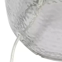 Kirklands Home Table Lamps|Smokey Hammered Glass Shade Table Lamp Gray