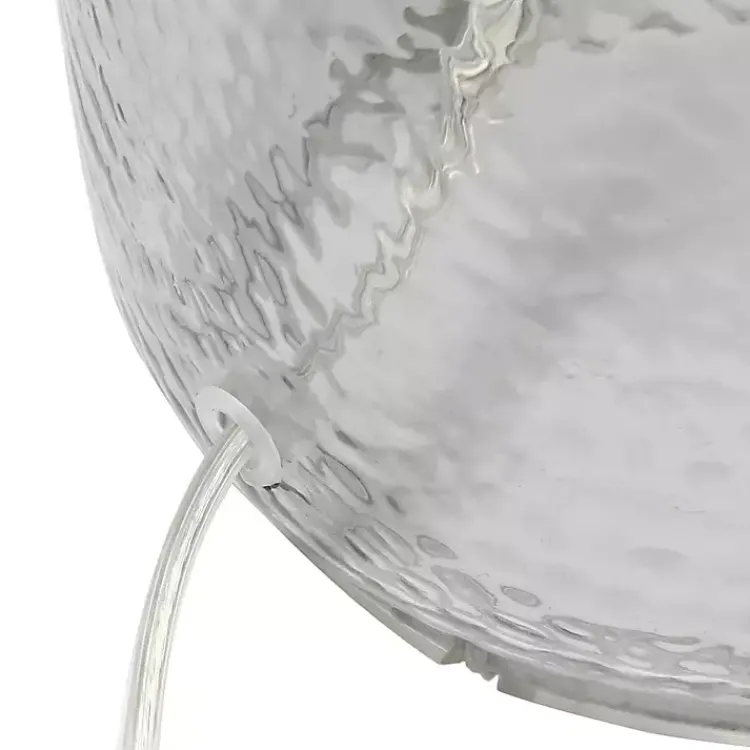 Kirklands Home Table Lamps|Smokey Hammered Glass Shade Table Lamp Gray