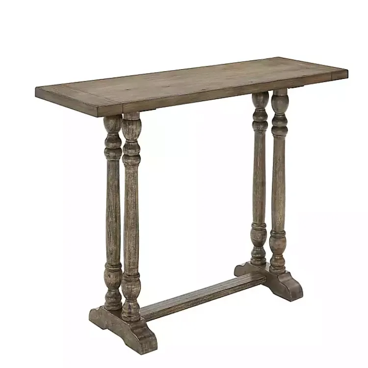 Kirklands Home Dining Tables|Smokey Oak Wood Chandler Counter Height Table