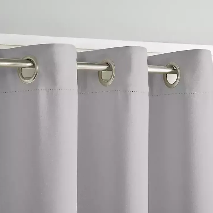 Kirklands Home Curtains & Drapes|Smoky Blackout Curtain Panel Set, 108 in. Gray