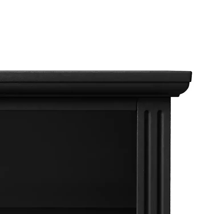 Kirklands Home Nightstands|Smooth 2-Drawer Wood Nightstand Black