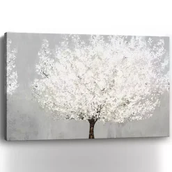 Kirklands Home Canvas Art|Snow Kissed Blossoms Giclee Canvas Art Print