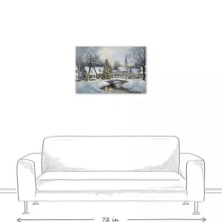 New Snow Winter Village Canvas Art Print Christmas Art & Wall Decor